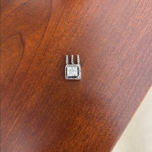 Lori Bonn sterling silver pendant with crystal.